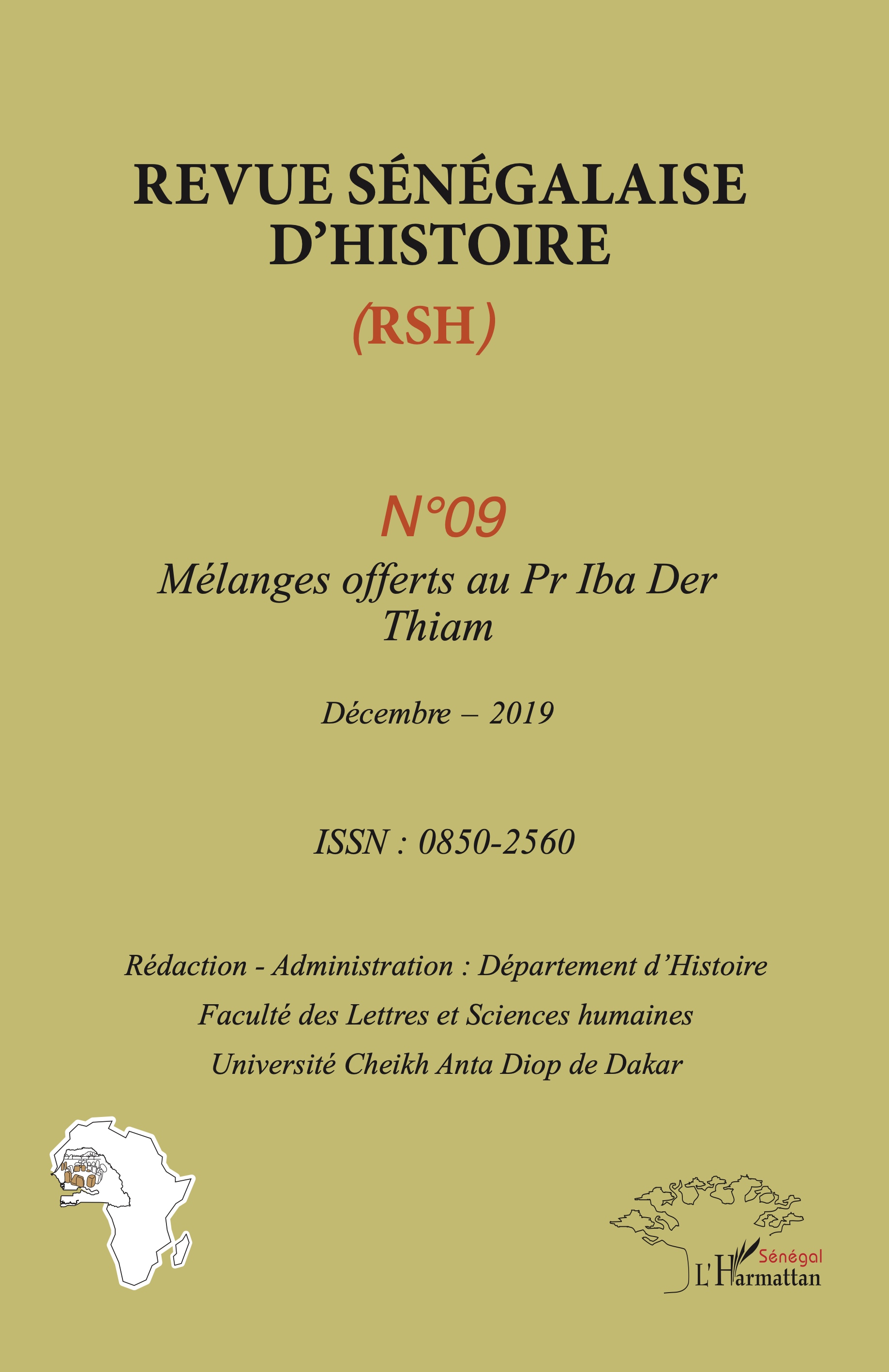 Revue sénégalaise d’histoire (RSH)